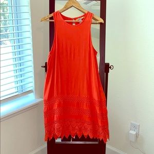 Orange summer dress